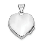 Load image into Gallery viewer, 14K White Gold Polished Heart-Shaped Locket 21x15mm