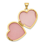 Load image into Gallery viewer, 14K Yellow Gold Scrolled Love you always Heart Locket 24x19mm