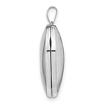 Load image into Gallery viewer, 14K White Gold Polished Heart-Shaped Domed Locket 26x22mm