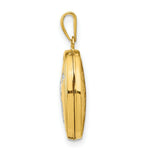 Load image into Gallery viewer, 14K Yellow Gold Rhodium 17mm Guardian Angel Oval Locket 24x17mm