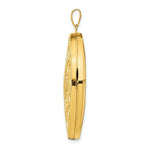 Load image into Gallery viewer, 14K Yellow Gold Celtic Heart 38mm Oval Locket 47x38mm