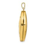 Load image into Gallery viewer, 14K Yellow Gold Guardian Angel with Diamond 26mm Oval Locket 34x26mm