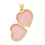 Load image into Gallery viewer, 14K Yellow Gold 15mm Heart Diamond Special Daughter Locket 21x16mm