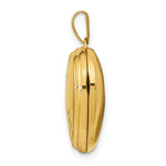 Load image into Gallery viewer, 14K Yellow Gold 18mm Polished Heart-Shaped Floral Locket 24x19mm