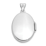 Load image into Gallery viewer, 14K White Gold 21mm Oval Floral Scroll Border Locket 30x21mm