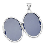 Load image into Gallery viewer, 14K White Gold 21mm Oval w/Diamond Vintage Locket 30x21mm