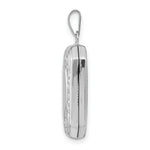 Load image into Gallery viewer, 14K White Gold 20mm Book Scroll Border Locket 28x20mm