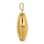 Load image into Gallery viewer, 14K Yellow Gold 20mm Round Plain Domed Locket 28x21mm