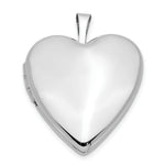 Load image into Gallery viewer, 14K Yellow Gold 20mm White Gold Plain Polished Heart Locket 25x20mm