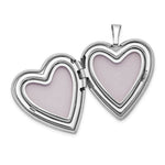 Load image into Gallery viewer, 14K Yellow Gold 20mm White Gold Plain Polished Heart Locket 25x20mm