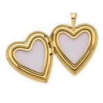 Load image into Gallery viewer, 14K Yellow Gold 20mm Side Swirl Heart Locket 25x20mm