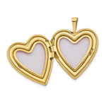 Load image into Gallery viewer, 14K Yellow Gold 20mm Flower Vine Border Heart Locket 25x20mm