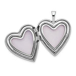 Load image into Gallery viewer, 14K White Gold 20mm Flower Vine Border Heart Locket 25x20mm