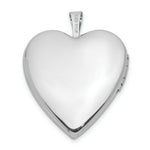 Load image into Gallery viewer, 14K Yellow Gold 20mm White Gold Enamel Rose I Love You Heart Locket 24x20mm