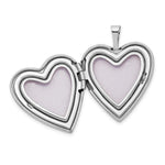 Load image into Gallery viewer, 14K Yellow Gold 20mm White Gold Mom w/ Hearts Heart Locket 24x20mm
