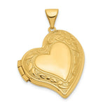 Load image into Gallery viewer, 14K Yellow Gold Fancy Heart Locket 20x20mm