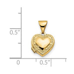 Load image into Gallery viewer, 14K Yellow Gold Heart Locket 15x10mm