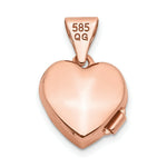 Load image into Gallery viewer, 14K Rose Gold 10mm Floral Heart Locket