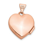 Load image into Gallery viewer, 14K Rose Gold 15mm Scroll Heart Locket