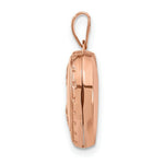 Load image into Gallery viewer, 14K Rose Gold 15mm Domed Heart Locket