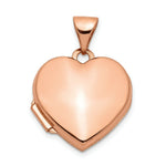 Load image into Gallery viewer, 14K Rose Gold 15mm Plain Heart Locket