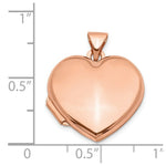 Load image into Gallery viewer, 14K Rose Gold 18mm Domed Heart Locket