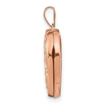 Load image into Gallery viewer, 14K Rose Gold 18mm Scrolled Love you always Heart Locket
