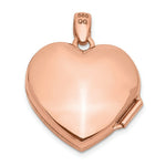 Load image into Gallery viewer, 14K Rose Gold 18mm Vintage Heart w/Diamond blk interior Locket