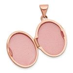 Load image into Gallery viewer, 14K Rose Gold Polished 17mm Plain Oval Locket