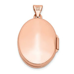 Load image into Gallery viewer, 14K Rose Gold Polished 21mm Oval Locket