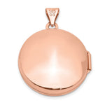 Load image into Gallery viewer, 14K Rose Gold 20mm Round Plain Flat Locket