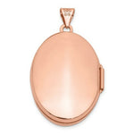 Load image into Gallery viewer, 14K Rose Gold Polished 26mm Domed Oval Locket