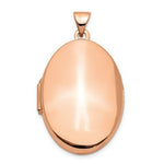 Load image into Gallery viewer, 14K Rose Gold Polished 26mm Domed Oval Locket