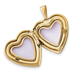 Load image into Gallery viewer, 14K Yellow Gold 16mmDiamond Heart Locket & Gold-plated Sterling 12mm Pendant