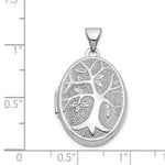 Load image into Gallery viewer, 14K White Gold 21x16mm Oval Tree Locket