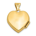 Load image into Gallery viewer, 14K Yellow Gold I Love You Heart Locket 21x15mm
