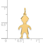 Load image into Gallery viewer, 14K Yellow Gold Boy Charm 25mm length