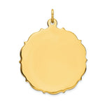 Load image into Gallery viewer, 14K Yellow Gold Plain .013 Gauge Engravable Disc Charm