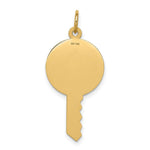 Load image into Gallery viewer, 14K Yellow Gold Plain .011 Gauge Engravable Key Charm