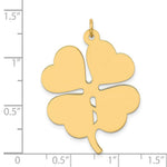 Load image into Gallery viewer, 14K Yellow Gold Plain .018 Gauge Engravable Clover Disc Charm