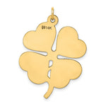 Load image into Gallery viewer, 14K Yellow Gold Plain .018 Gauge Engravable Clover Disc Charm