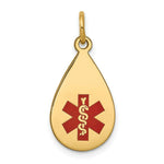 Load image into Gallery viewer, 14K Yellow Gold Medical Jewelry Pendant