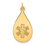 Load image into Gallery viewer, 14K Yellow Gold Medical Jewelry Unenameled Pendant