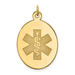 Load image into Gallery viewer, 14K Yellow Gold Non-enameled Medical Jewelry Pendant