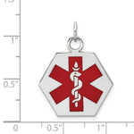 Load image into Gallery viewer, 14K White Gold Medical Alert Jewelry Pendant