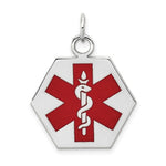 Load image into Gallery viewer, 14K White Gold Medical Alert Jewelry Pendant