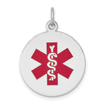 Load image into Gallery viewer, 14K White Gold Medical Alert Jewelry Pendant
