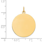 Load image into Gallery viewer, 14K Yellow Gold Round Disc Charm Pendant 21mm Diameter 21mm Diameter