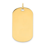 Load image into Gallery viewer, 14K Yellow Gold Plain .027 Gauge Engraveable Dog Tag Disc Charm Pendant