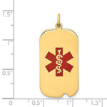Load image into Gallery viewer, 14K Yellow Gold Medical Jewelry Pendant